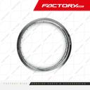 ARO POSTERIOR 2.15-18 32H ALU. PLATA XSERIES (110/100-18) - AK WORKS(25) / AKS / AK47 / T4-300 / FX250E-T4 / J10 / X6(24) / J3 / J6 / M4(24)