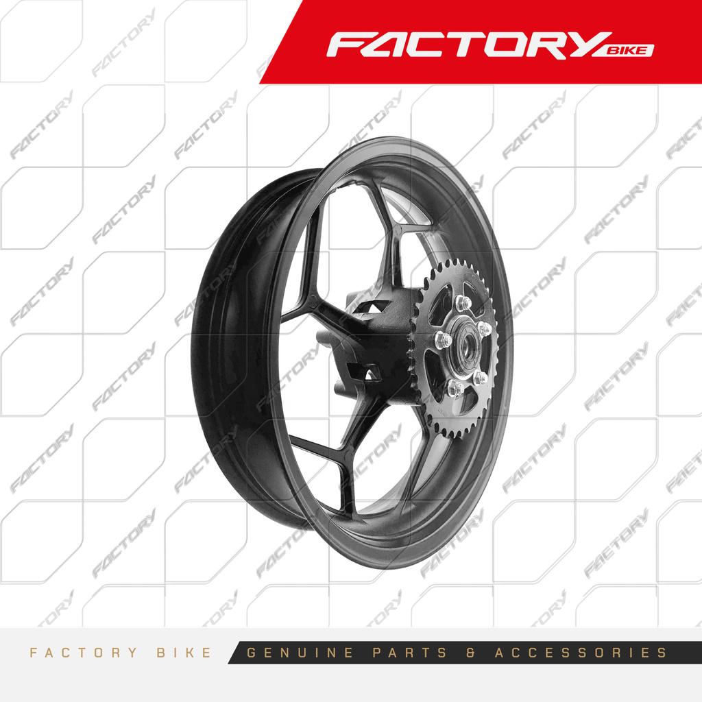ARO ARMADO POSTERIOR 4.00-17 DISCO 5H 5H 37D NEGRO MATE - F300(24) / SHIFT(24) / KENI400(25) / MONSTER(22) / F370(24)