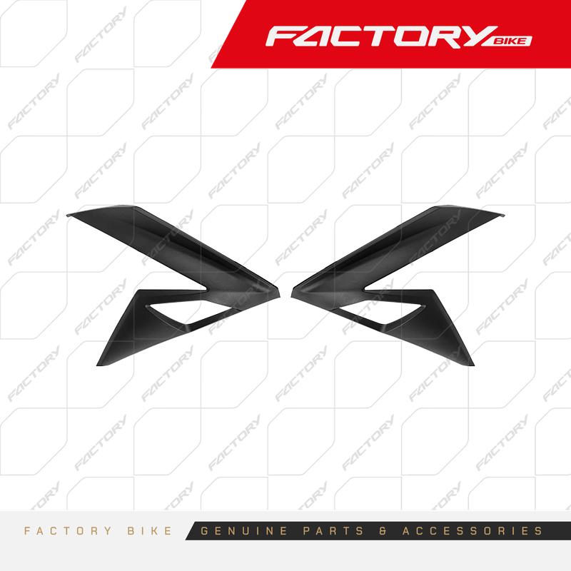 COBERTOR DELANTERO DE GUIAS IZ/DE NEGRO - F300(24) / F370(24) / ILDIABLO370(26)