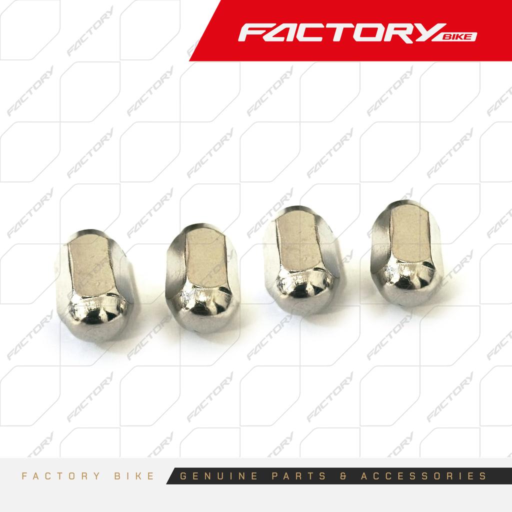 TUERCA SEGURIDAD ARO M10X1.25 G8,8 CROMADA 4PCS KIT - RAMPAGE250(26)