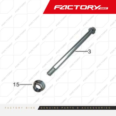 EJE DE OSCILANTE M16 D17 L226 - FX250-AK47 / FX250E-T4