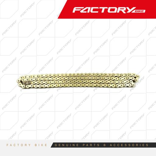 [FB029-005] CADENA 520 116 ESLABONES DORADA - J10 / JASON / X6 / TS-250 / AKS / J3 / X6(24)