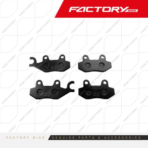 [FB093-012] PASTILLAS BP012 (4 PCS) SINTERIZADO DEL - F370 / FK370 / FR370 / F300 / FZ300 / FR300 / FR370 / KENI